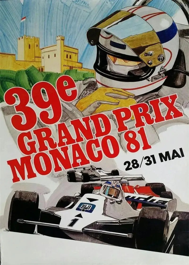 F1 Le Mans Race Car Canvas Wall Art | Formula Grand Prix Print