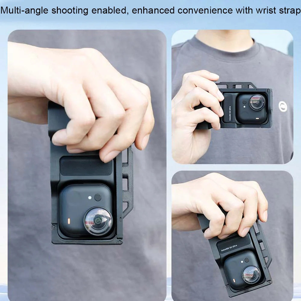 3D Printed Camera Grip Holder for Insta360 Go Ultra | Secure