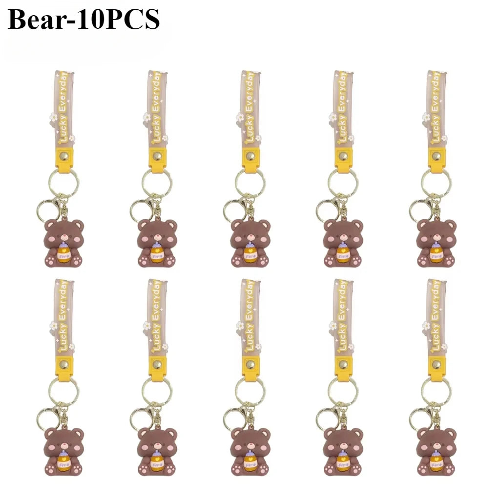 Luck Drinks PVC Cartoon Keychain | Cute Bag Charm & Gift