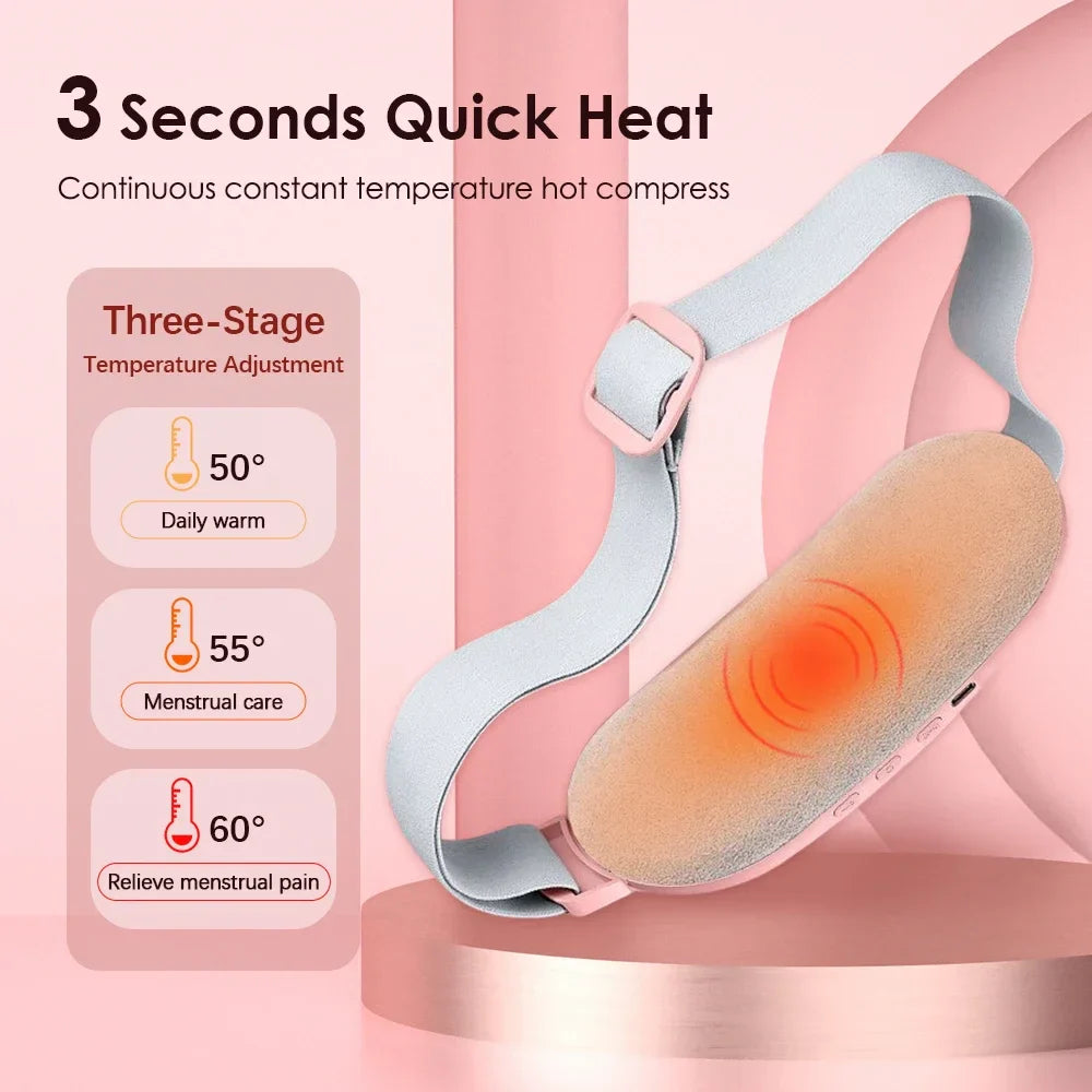 Hailicare Heating Vibration Massage Belt – Waist & Abdomen