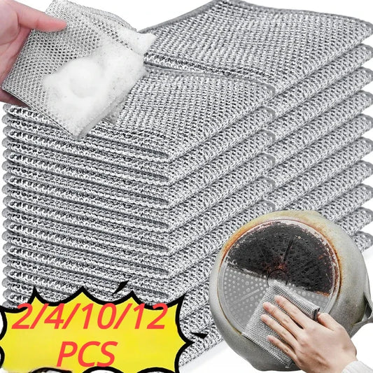 Microfiber Kitchen Cleaning Cloths | 20x20cm Multi-Pack Rags Microfiber Cleaning Cloths Peaceful Pleasures Health and Wellness