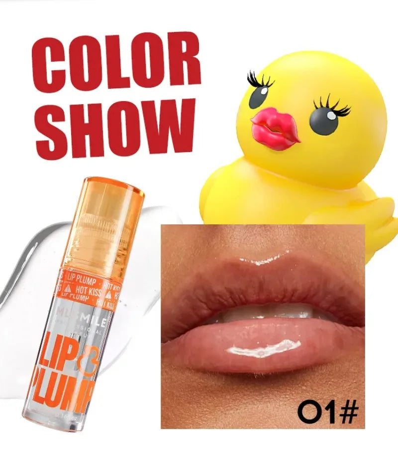 Duck Lip Plumping Oil Gloss – Pearl Mirror Finish & Hydration