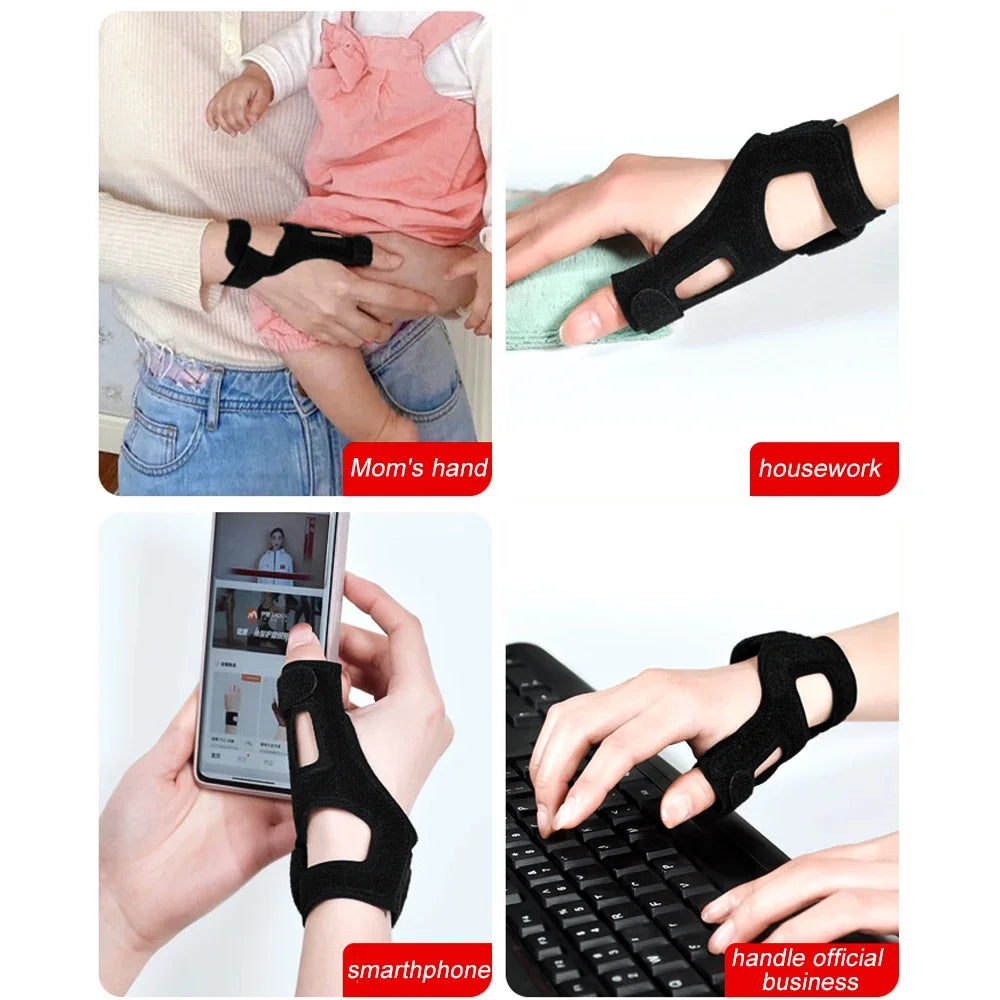 WEFITON 1PCS Universal Thumb Brace for Both Hands, CMC Support Splint for Arthritis, Trigger Thumb & De Quervain's Pain Relief Peaceful Pleasures Health and Wellness
