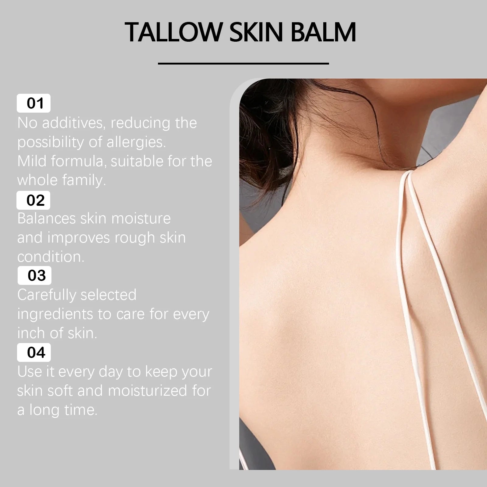 Beef Tallow Moisturizing Balm Wrinkle Remover Brightening Firming Smoothing Repair Fade Fine Lines Soft Facial Nourishing Cream Peaceful Pleasures Health and Wellness