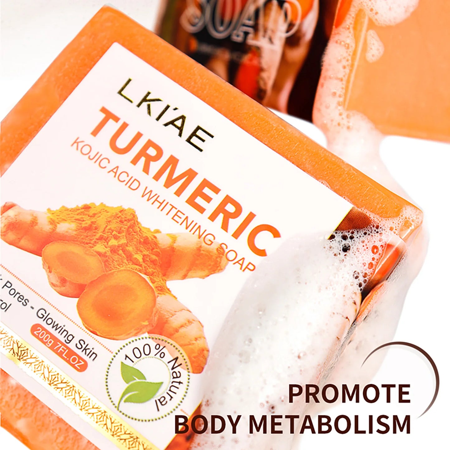 AILKE Turmeric Kojic Acid Brightening Soap Bar – Face & Body