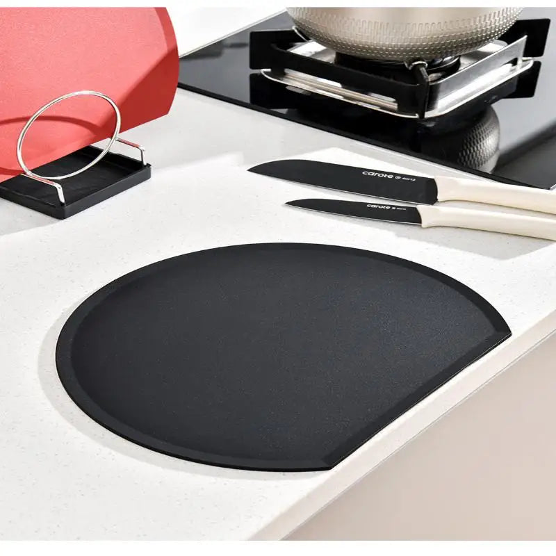 Thick TPU Silicone Cutting Board – Anti-Slip Semi-Circular Chop Pad Silicone Cutting Board Peaceful Pleasures Health and Wellness