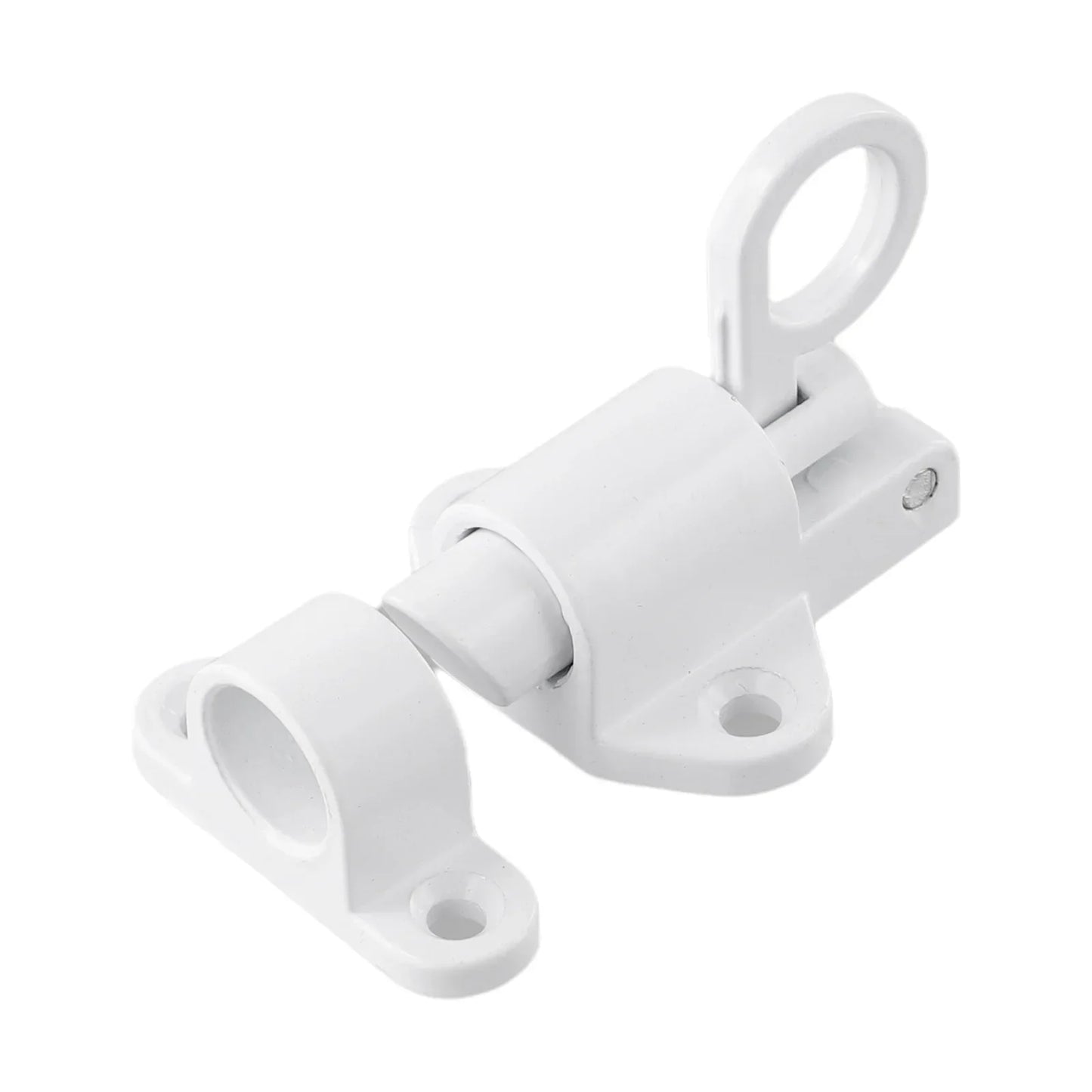 Aluminum Spring Bolt Latch Lock for Doors & Gates | Black/White