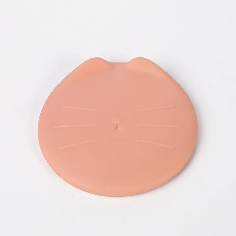 Pet Can Spoon & Lid Set | Cat Pattern, Food-Grade TPR