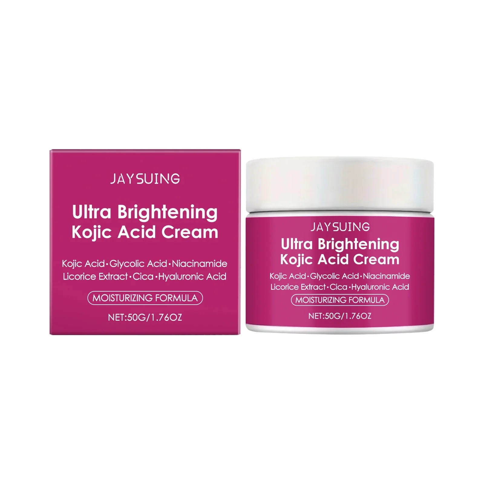 Kojic Acid Brightening Cream – Dark Spot Remover & Moisturizer Brightening Face Cream Oasis Select 50g boxed
