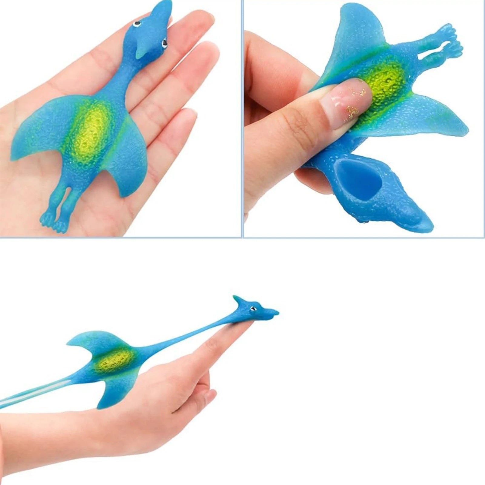 Finger Catapult Dinosaur Toy Funny Mini Rubber Dino Finger Sling Shot Toys for Christmas Birthday Goodie Bag Stuffers Peaceful Pleasures Health and Wellness