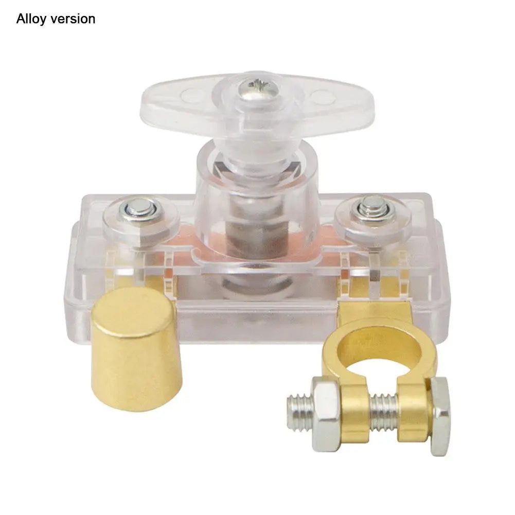 Car Battery Disconnect Switch 12V 24V Universal Power Cut Off Switch Anti Leakage Battery Isolator for Auto RV Truck Boat Peaceful Pleasures Health and Wellness Alloy