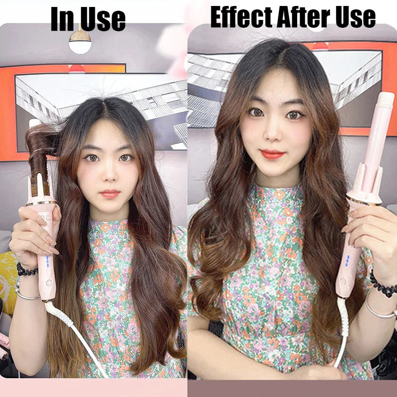 Automatic Curler Negative Ion Lazy Person Large Curling Wave Perm Household Small Type Electric Ceramic Spin Curling Iron Peaceful Pleasures Health and Wellness