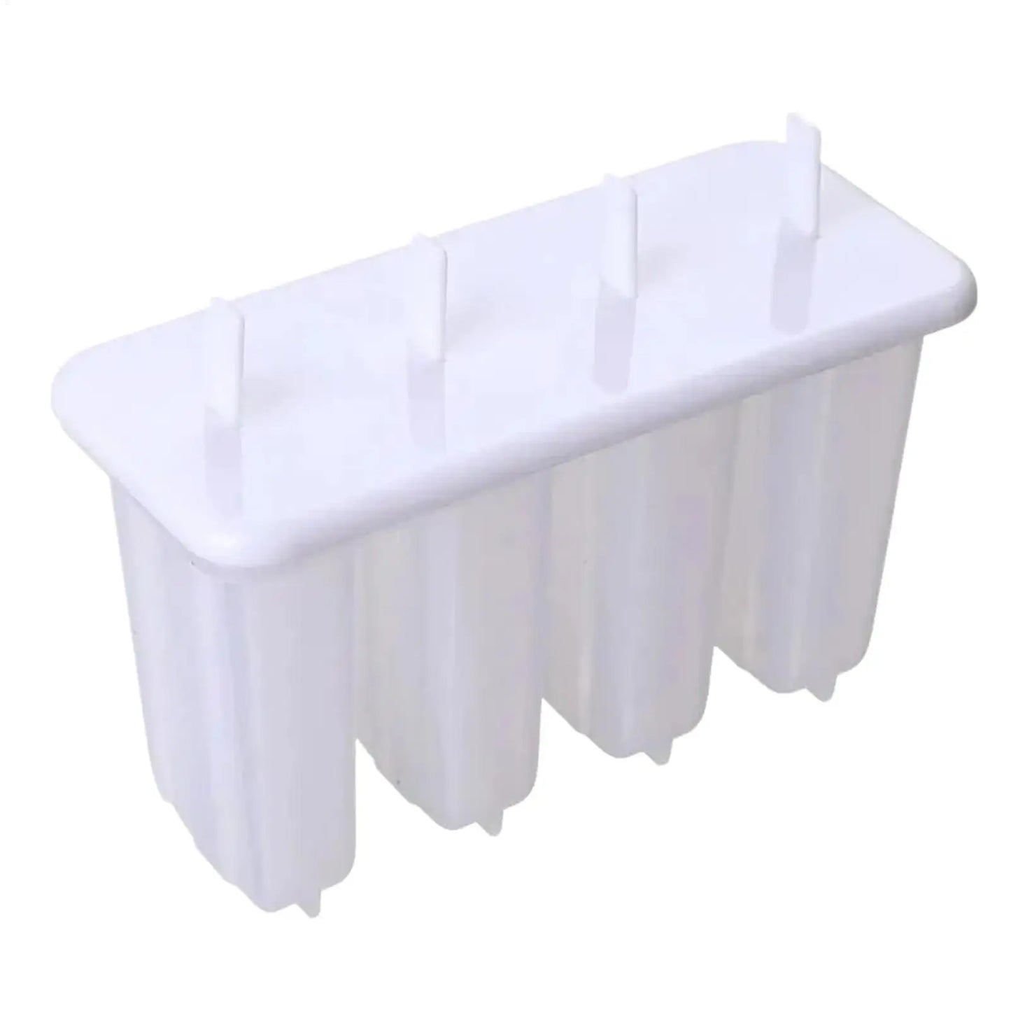 4-Cavity Popsicle Mold with Lid – DIY Ice Cream & Ice Pop Tray