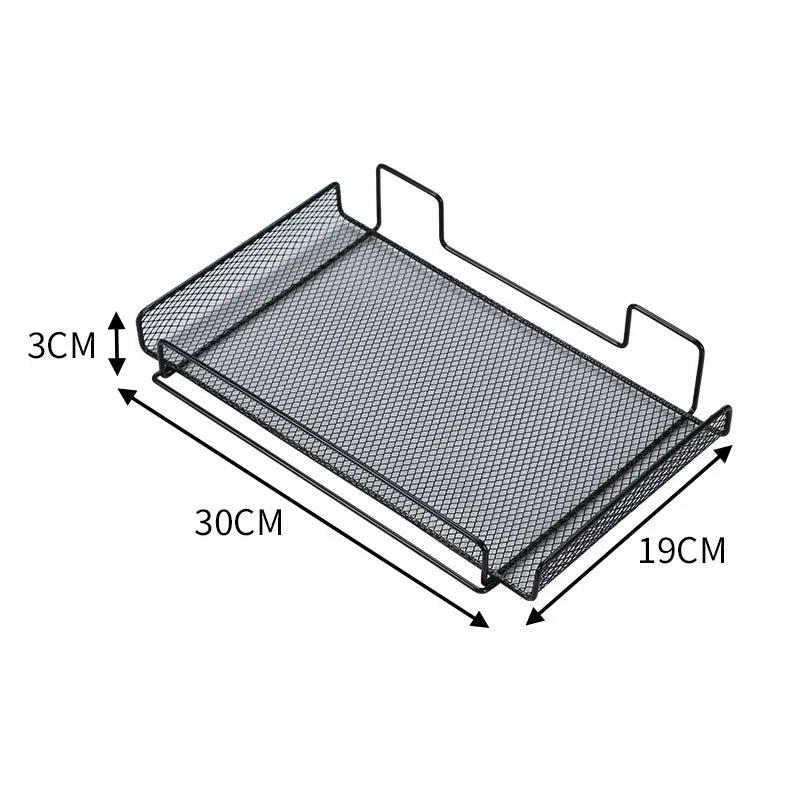 Under Desk Cable Management Tray – No-Drill Steel Organizer