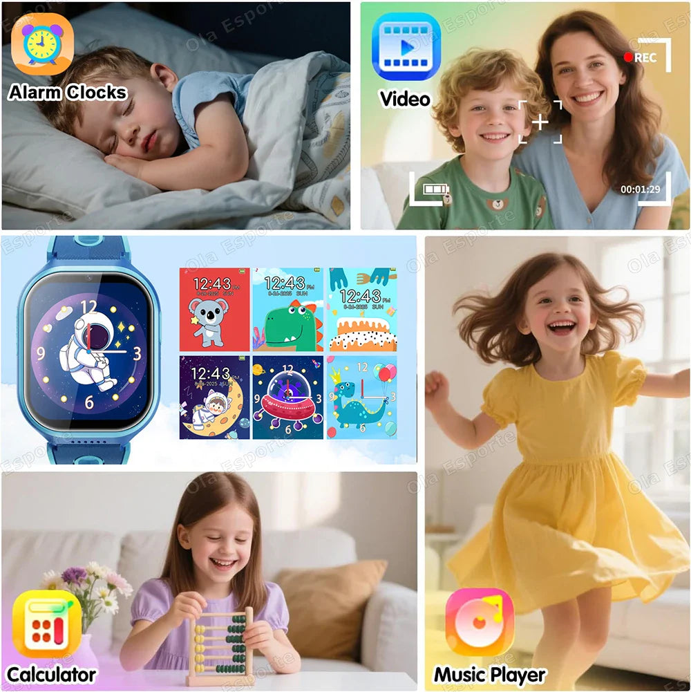 Kids Smartwatch 1.83" HD | 22 Games, Camera & Sleep Monitor – HT30