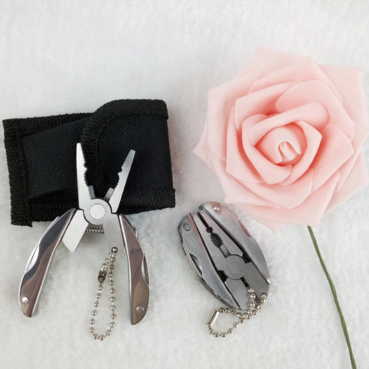 Multifunctional Stainless Steel Pliers Turtle-shaped Back-pull Pliers Folding Tool Mini Pliers Folding Outdoor Tool Peaceful Pleasures Health and Wellness