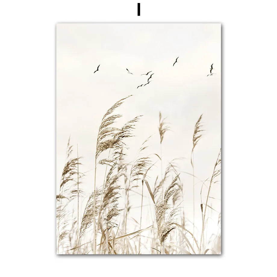 Summer Beach Canvas Wall Art | Surf Landscape Beige Poster Canvas Wall Art Peaceful Pleasures Health and Wellness T80480-09 20x30cm Unframed