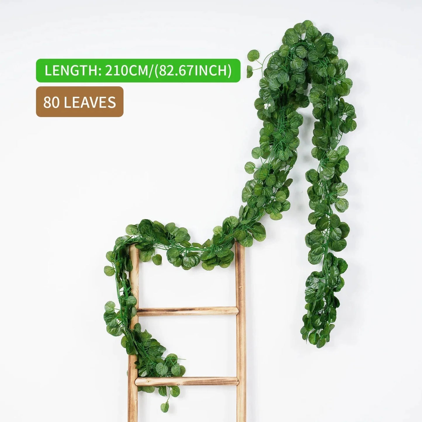 2.1M Artificial Ivy Vine Wreath | Silk Wall Hanging Decor