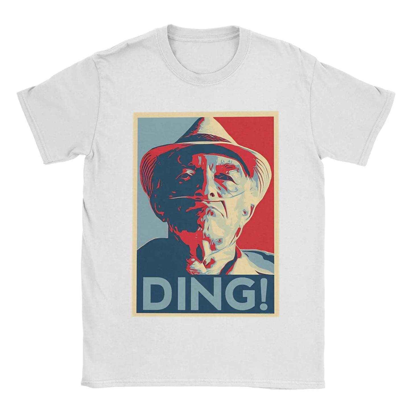 Don Hector Ding Ding T-Shirt Summer Breaking Bad Hippie T-Shirts Men Cotton Crew Neck Oversized Top Tees Short Sleeves Peaceful Pleasures Health and Wellness WHITE 5XL