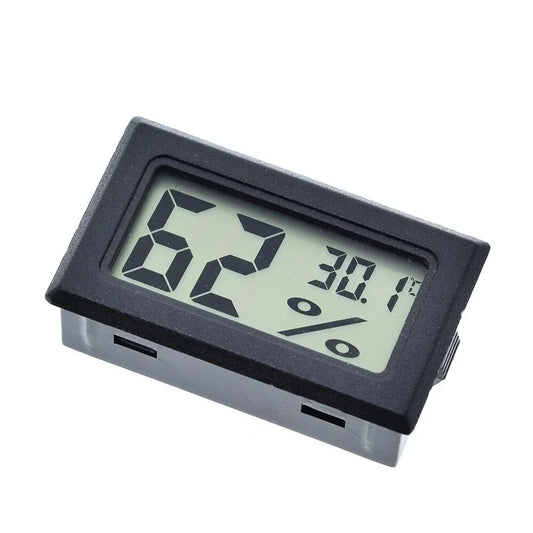 FY-11 Temperature Sensor Humidity Meter Gauge Instruments Mini LCD Peaceful Pleasures Health and Wellness Black