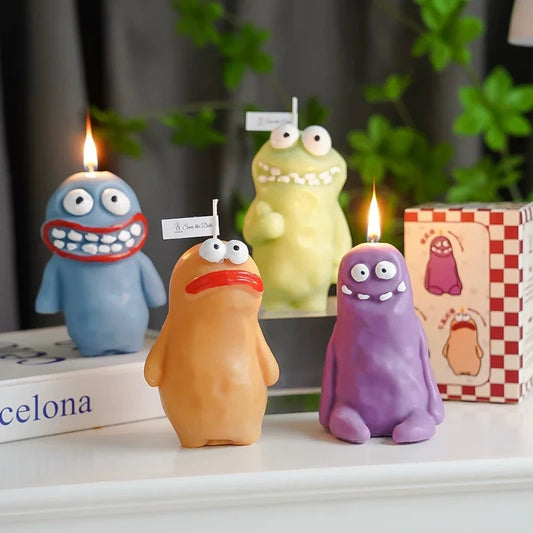 Earthlings Monster Candles Fun Creative Birthday Gifts Handmade Aromatherapy Candles Peaceful Pleasures Health and Wellness