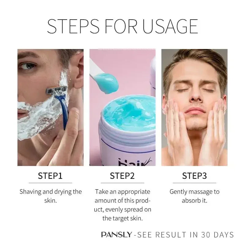 50g Hair Removal Cream for Unisex Reduce Hair Growth Removal Permanent Cream Beard Intimate Legs Body Armpit Painless Depilatory Peaceful Pleasures Health and Wellness
