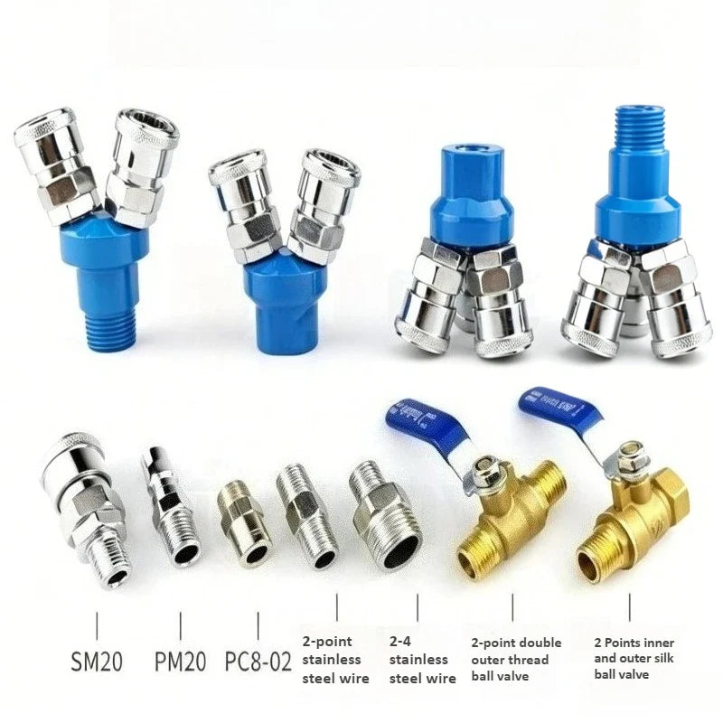 SMV SMY Pneumatic Quick Connector – 2-Way & 3-Way Air Fittings