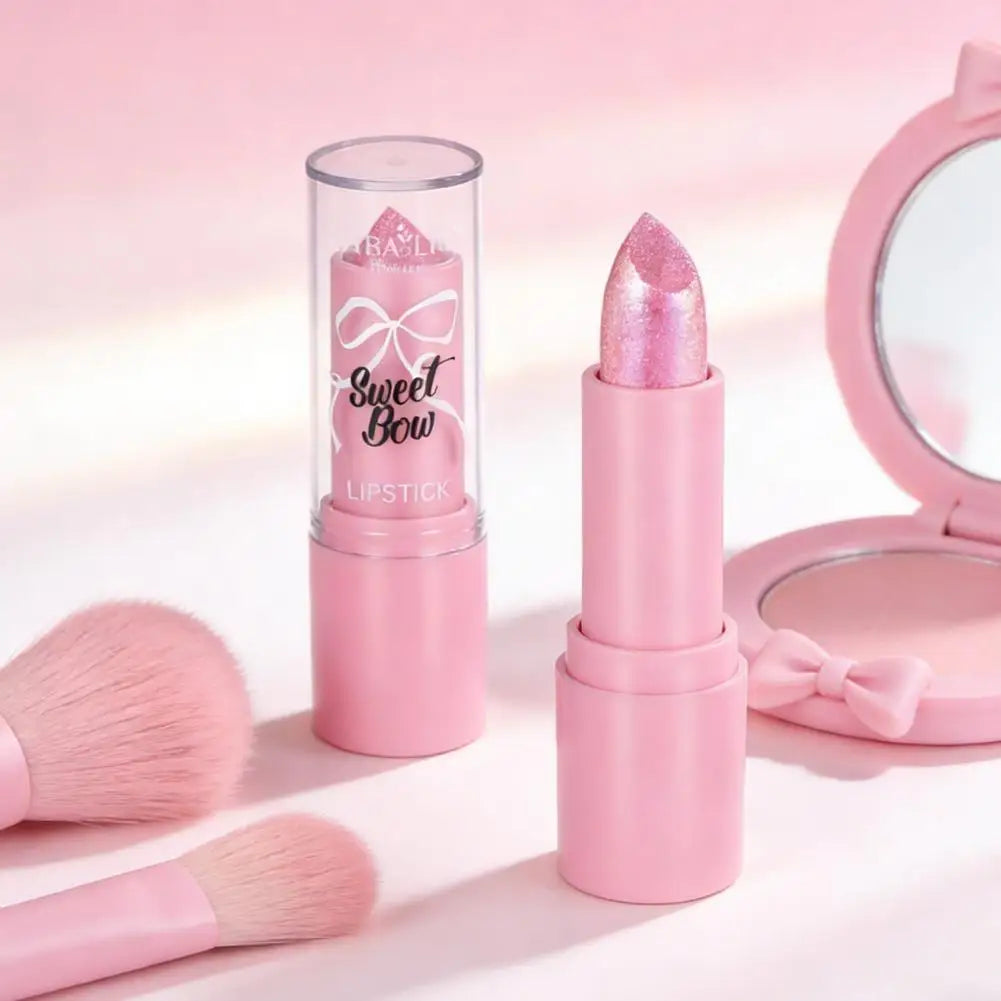 Pearlescent Gold Shimmer Lipstick – Long-Lasting & Hydrating