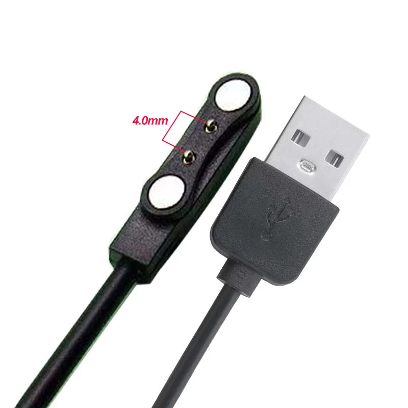 Universal Smart Watch Magnetic Suction Charging Cable 2 Pins 4 Pins Watch Charging Cable W67 N020 W26 Q020 F6 GS18 I6-C Peaceful Pleasures Health and Wellness W26