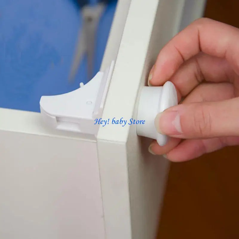 Magnetic Baby Proof Cabinet Locks – 4 Pack, No Screws Needed
