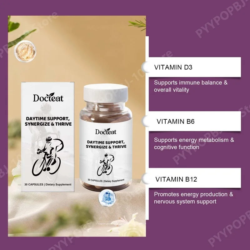 Daytime Energy & Vitality Capsules | Daily Nutrient Formula