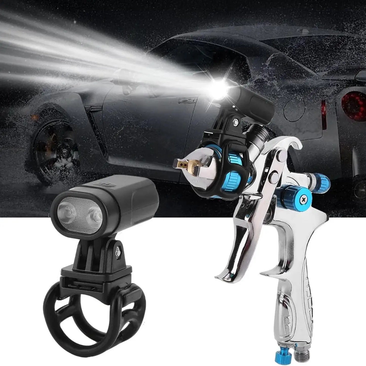 Paint Spray Light Touchup Sprayer LED Lamp Rechargeable Paint Spray Light for Industry Automotive Fence Shed Home Outdoor Peaceful Pleasures Health and Wellness