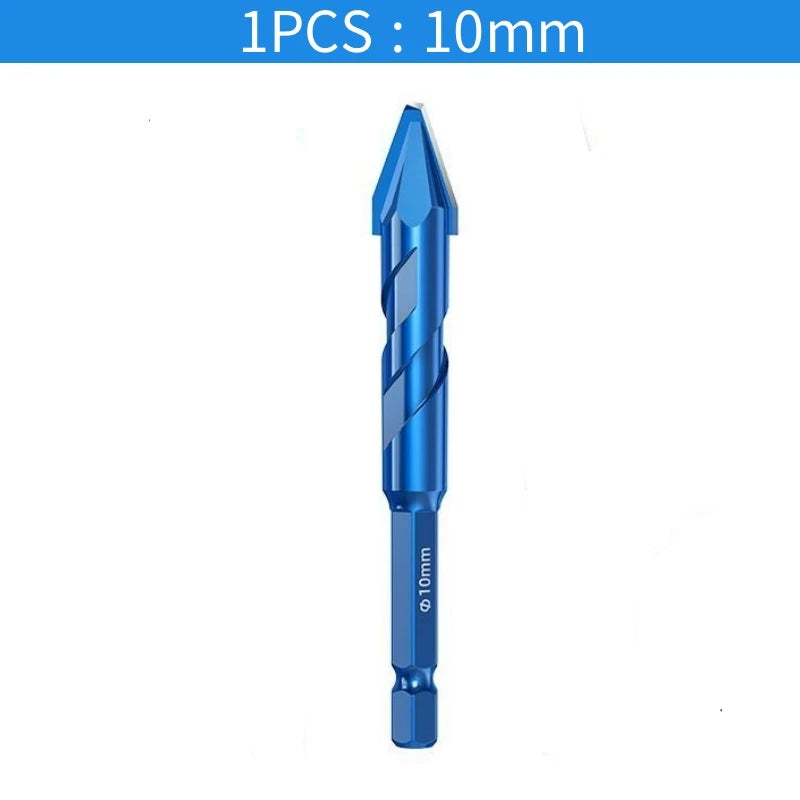 Superhard Drill Bit High-Strength Eccentric Twist Drill Bits Oblique Head Eccentric Glass Tile Drilling Concrete Drill Bit Set Peaceful Pleasures Health and Wellness 1PCS 10mm