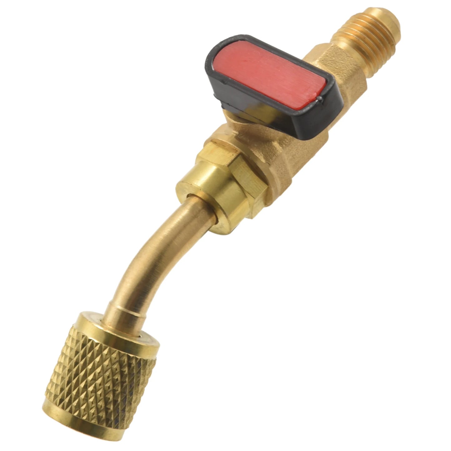 A36T-Angled Compact Ball Valve 1/4 Inch SAE, Air Conditioning Refrigerant R410A R134A Shut Valve,3PCS R410A R134A Shut Valves Peaceful Pleasures Health and Wellness