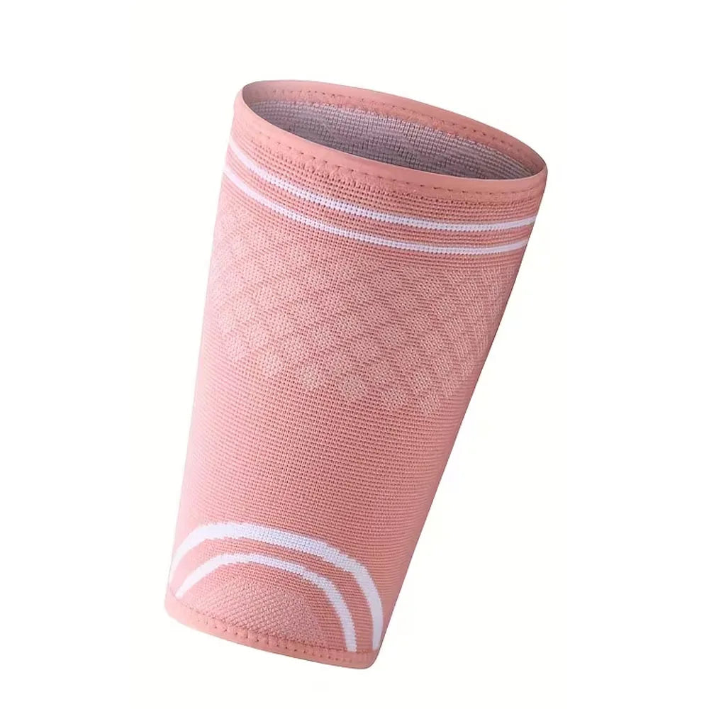 1Pc Elastic Thigh Compression Sleeve,Featuring a Knitted Non-Slip Upper Leg Design,Equipped with Double Silicone Non-Slip Strips Peaceful Pleasures Health and Wellness Pink S