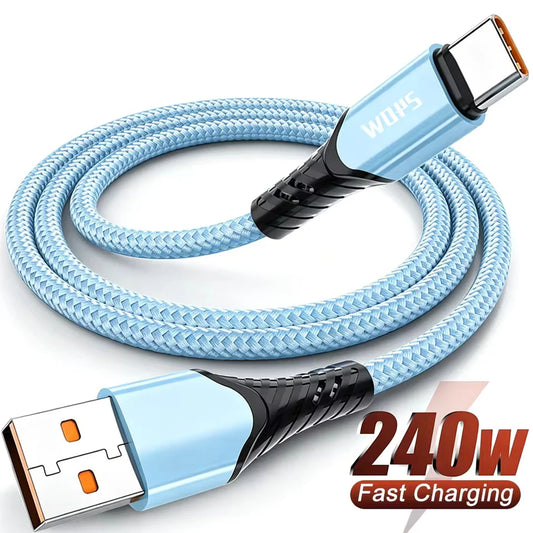240W USB-C Fast Charging Cable QC4.0 | MacBook iPhone Samsung USB-C Charging Cable Peaceful Pleasures Health and Wellness