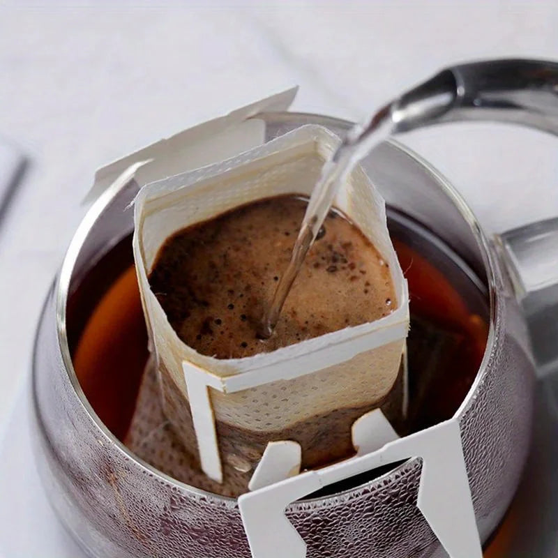 100-Pack Disposable Drip Coffee Filter Bags | Hanging Ear