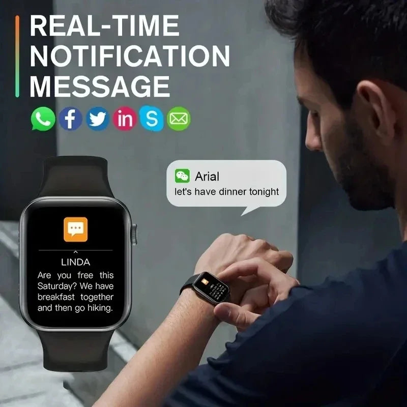 COTAUL i8 Smartwatch 1.73" Bluetooth Call Fitness Tracker