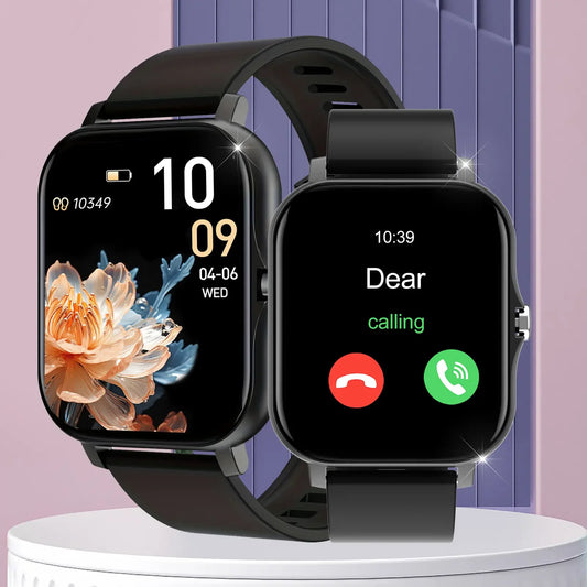 LOMAXFR Smart Watch 1.83" HD – Calling, Fitness & Music Control Smartwatch Peaceful Pleasures Health and Wellness Black-ZZL