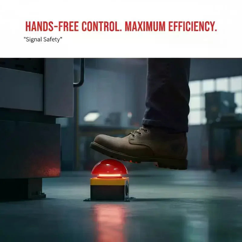 IP67 Waterproof Pedal Switch – NO/NC Self-Reset & Locking Industrial Foot Switch Peaceful Pleasures Health and Wellness