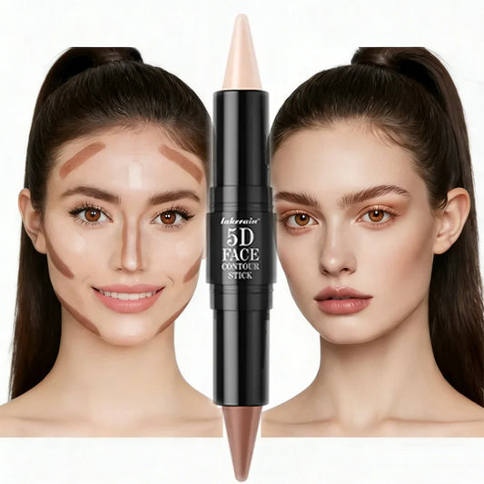 Lakerain 5D Dual-Ended Contour & Highlighter Stick | 12Hr Wear Contour Highlighter Stick Oasis Select