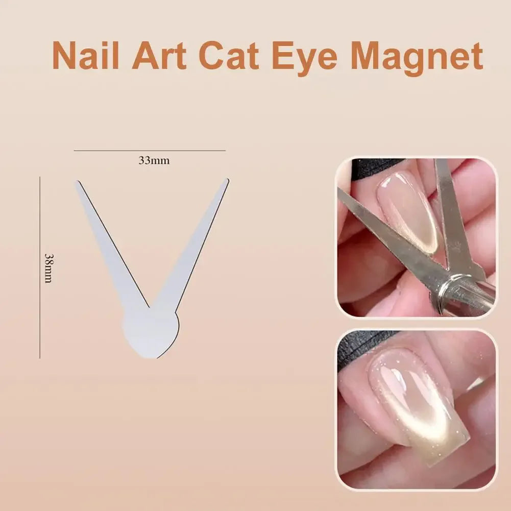 Cat Eye Nail Magnet for Nails,3PCS French Cat Eye Magnet Tool,Stainless Steel Cat Eye Nail Magnetic Rod for DIY & Nail Salon Peaceful Pleasures Health and Wellness