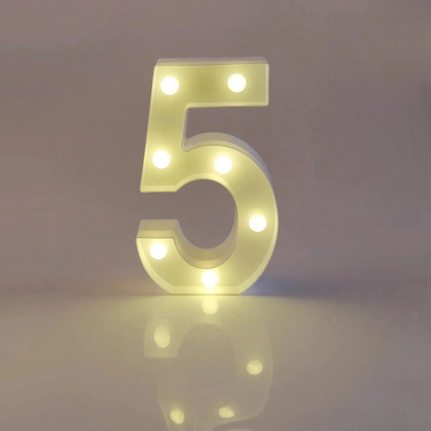 Light Up Letter Led Alphabet Number Plastic Battery Operated Party Sign Wedding Festival Stand Decoration No Batteries Included Peaceful Pleasures Health and Wellness