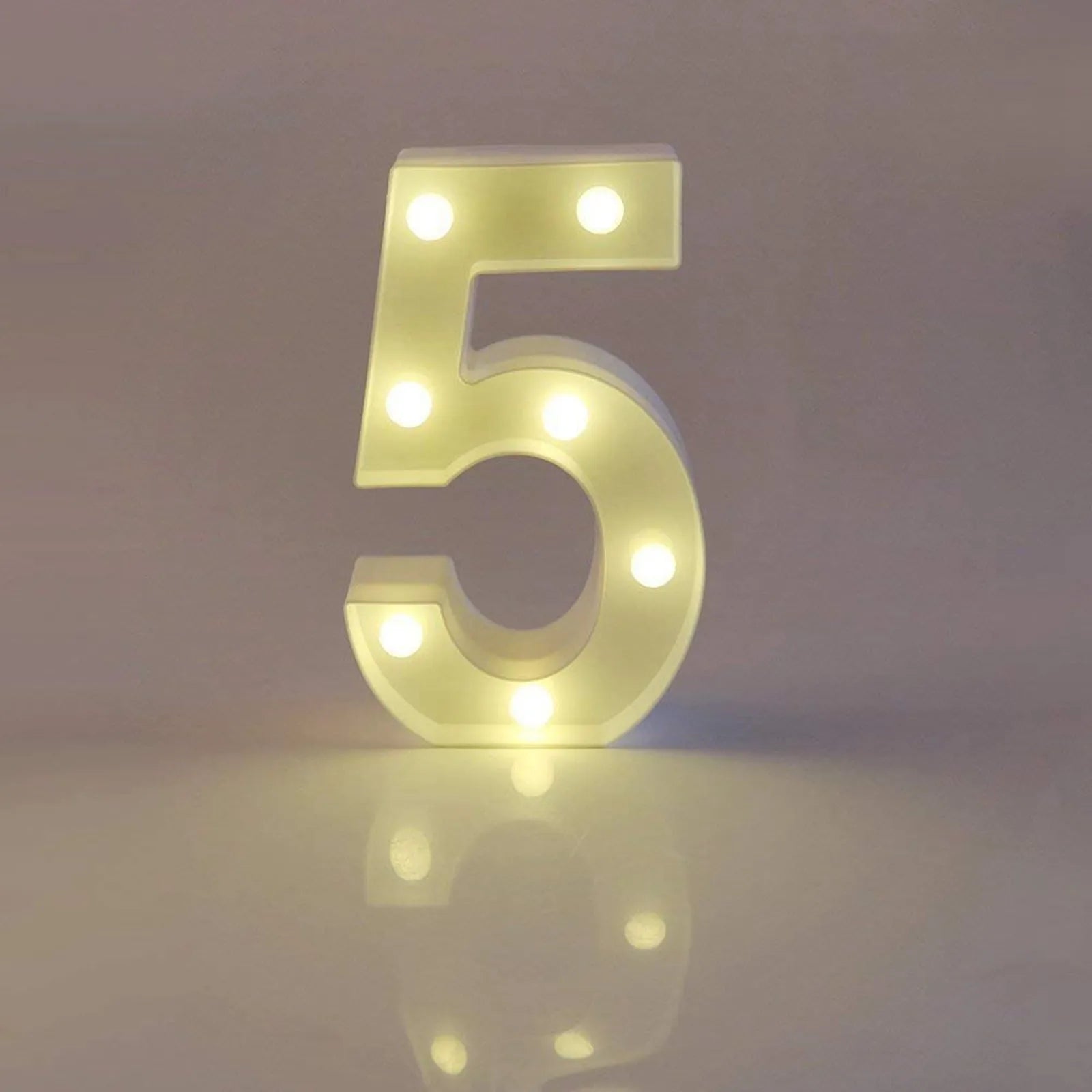 Light Up Letter Led Alphabet Number Plastic Battery Operated Party Sign Wedding Festival Stand Decoration No Batteries Included Peaceful Pleasures Health and Wellness