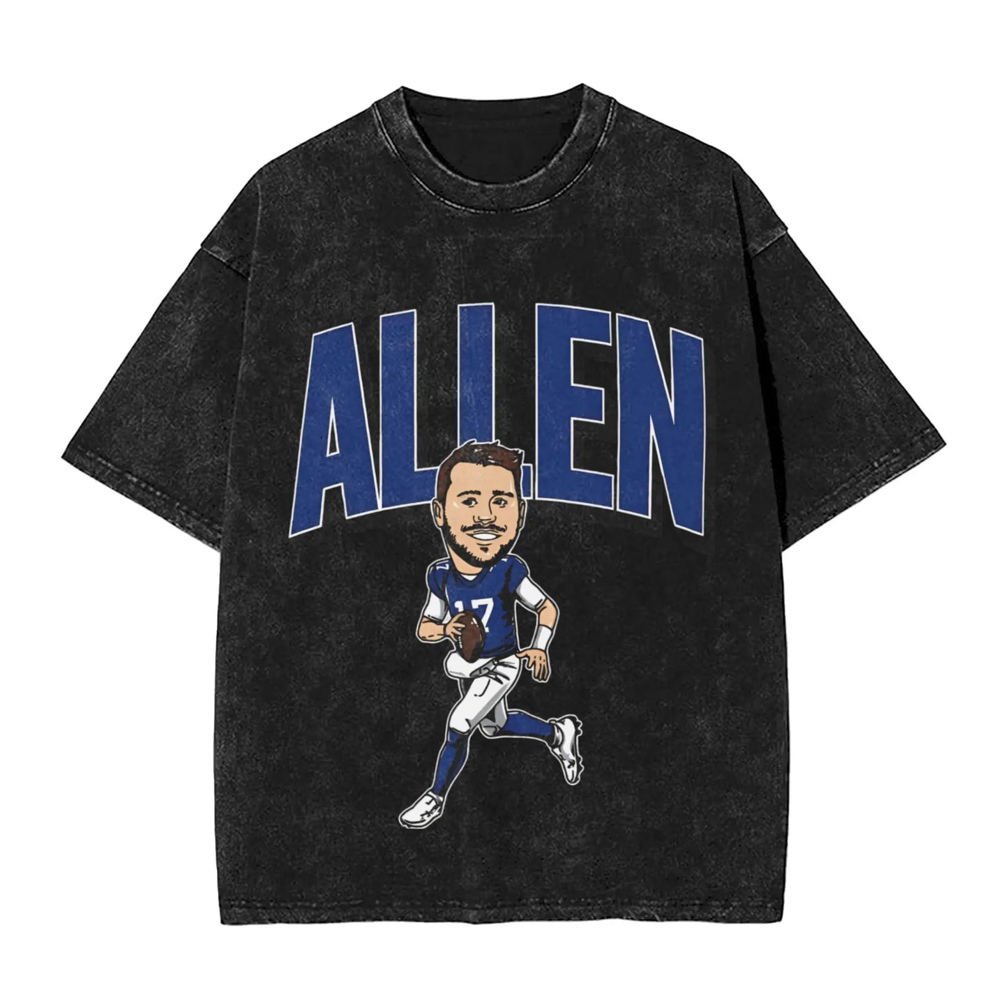 Josh Allen T Shirt Men Pure Cotton Novelty T-Shirts Round Neck Tees Short Sleeve Tops Gift Idea Peaceful Pleasures Health and Wellness 7 XL
