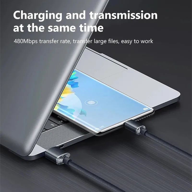 120W 6A USB-C Fast Charging Cable | Nylon Braided – Samsung & More
