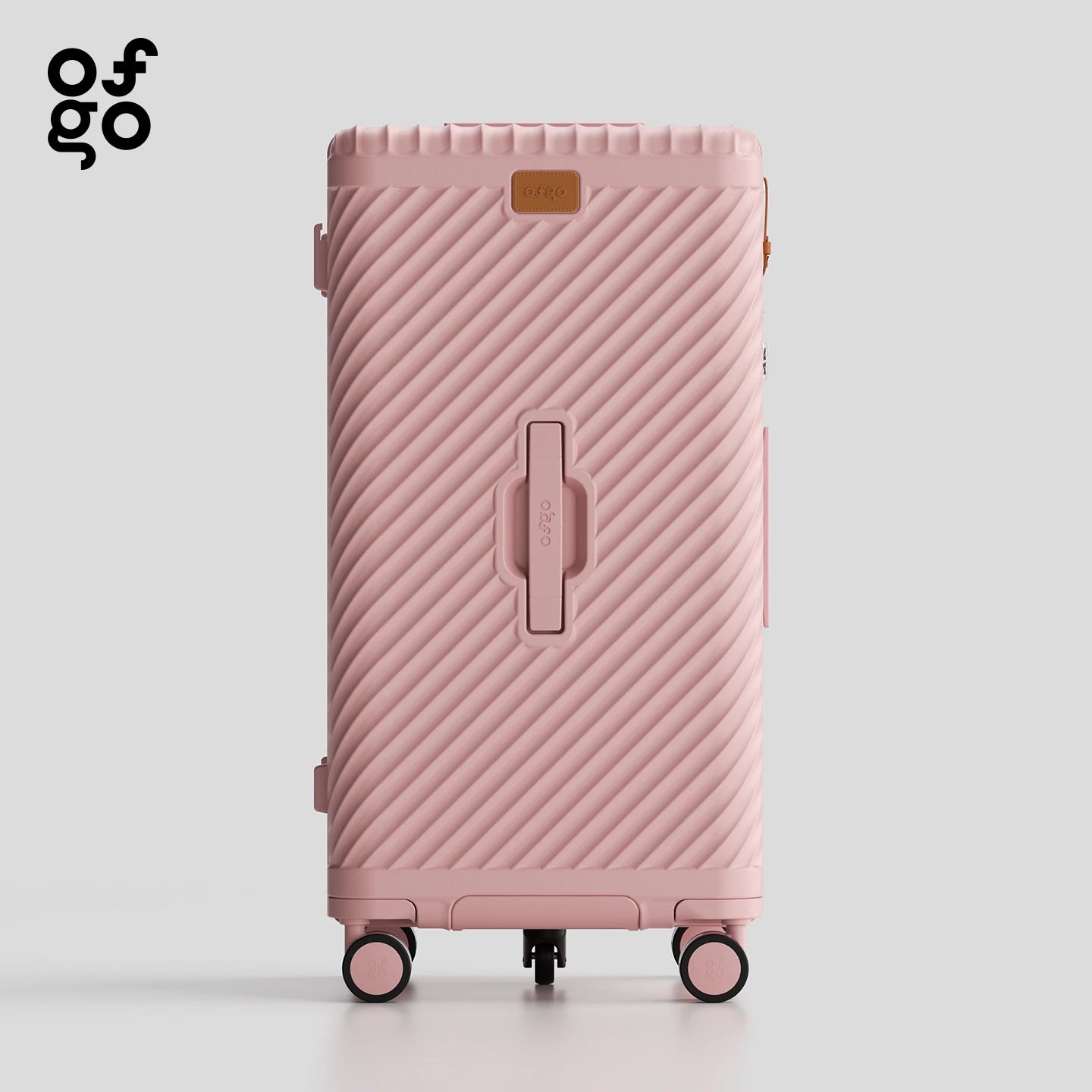 Waterproof PC Suitcase 20 24 26 28 30 Inches with Cup Holder Large Capacity Spinner TSA Travel Trolley Case with Lock for Travel Peaceful Pleasures Health and Wellness Pink suitcase 20 inch
