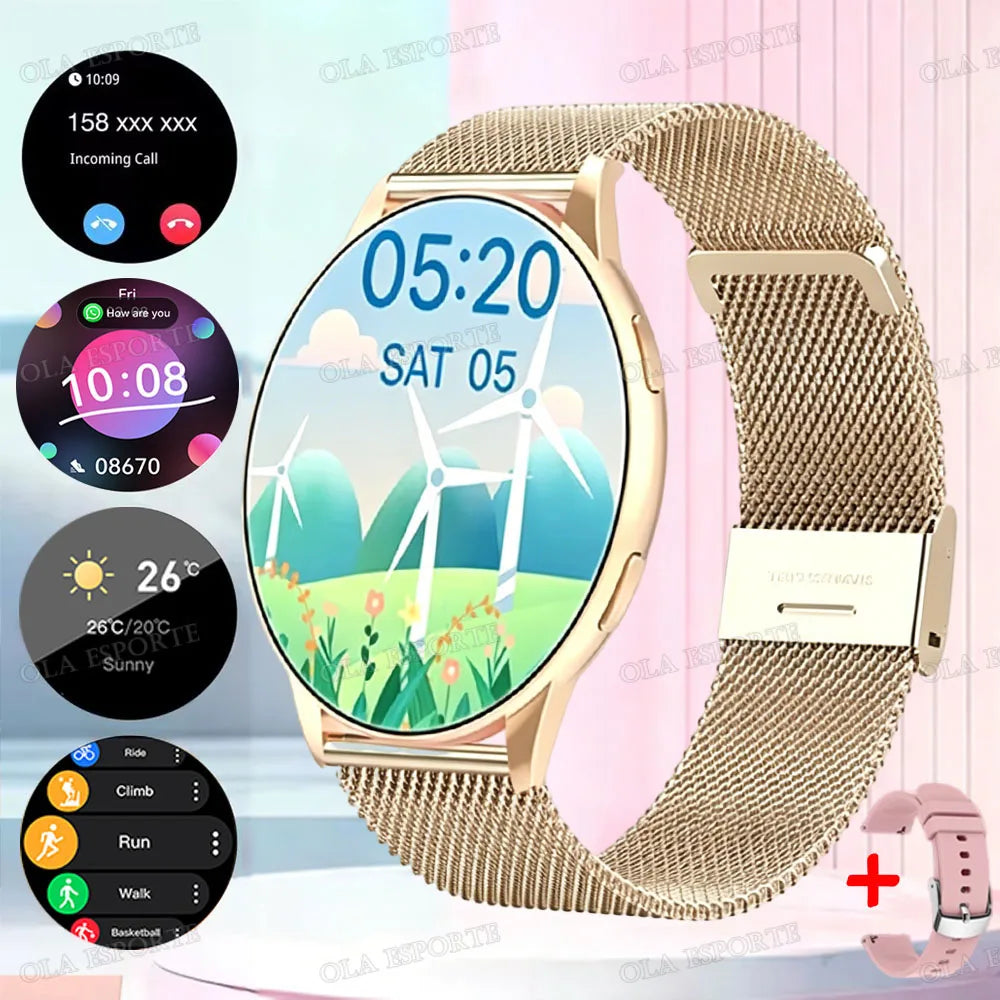 Men Women Sports Smart Watch 1.52" Screen Voice Call Smartwatch Heart Rate Sleep Monitoring Smart Notifications Message Preview Peaceful Pleasures Health and Wellness 5 Smartwatch