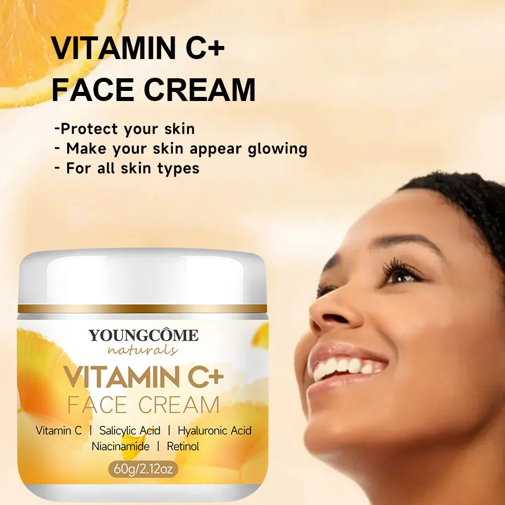YOUNGCOME Vitamin C Face Cream – Retinol & Hyaluronic Acid Vitamin C Face Cream Peaceful Pleasures Health and Wellness