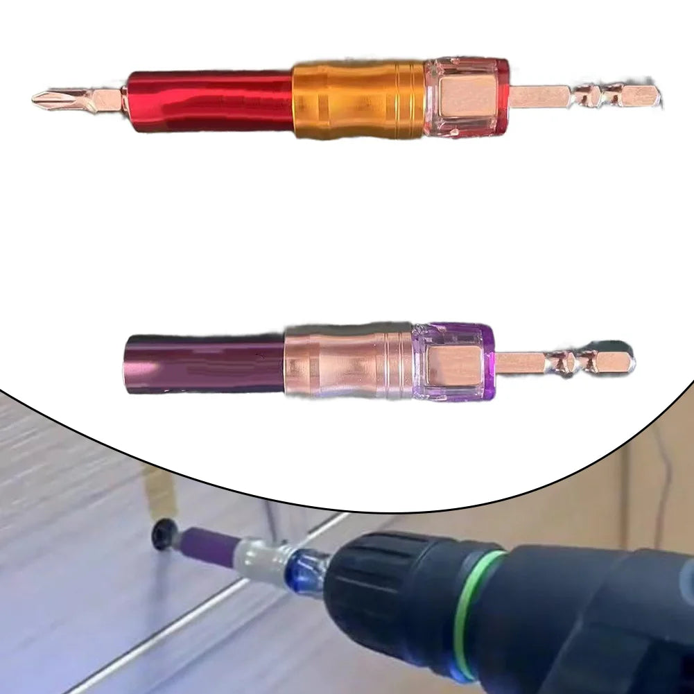 1X Robust Screwdriver Bit Holder Precision Depth Adjustment Hexagonal